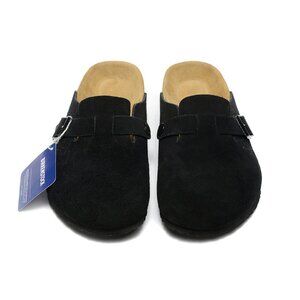 NWT Birkenstock Unisex Boston Suede Soft Footbed Clogs